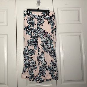Pink Floral Culottes